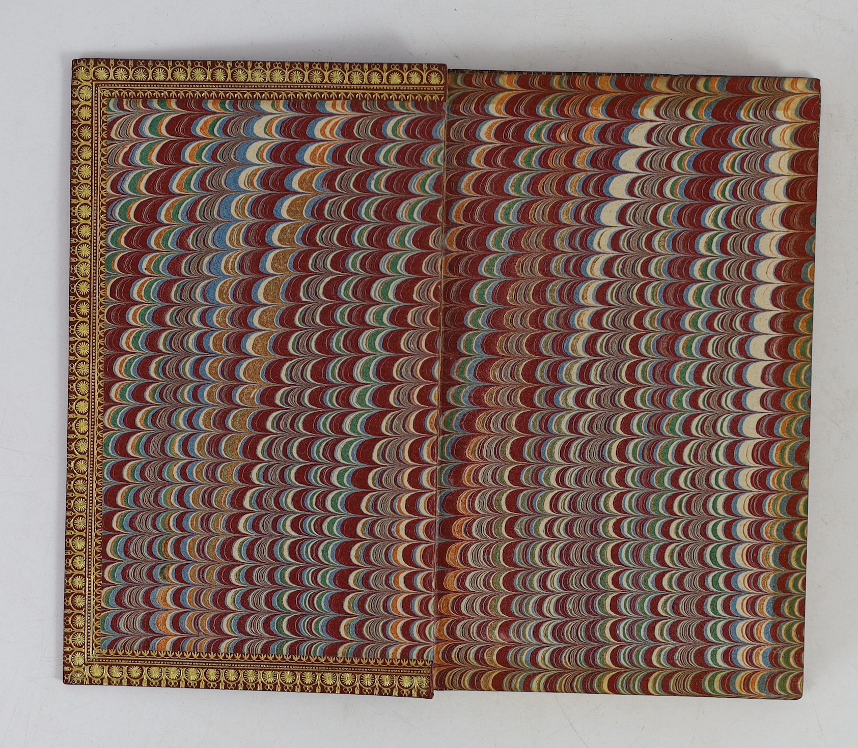 Cornielle, Thomas - L’Inconnu: comedie meslee d’ornemens et de musique, 12mo, red morocco, probably by Belz-Niedree, includes rare final leaf pp 113-114, Jean Ribou, Paris, 1676